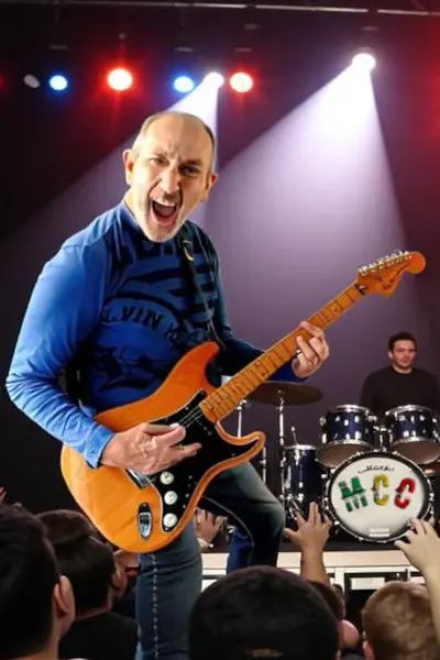 Reggae Guitarist Zodiac on stage