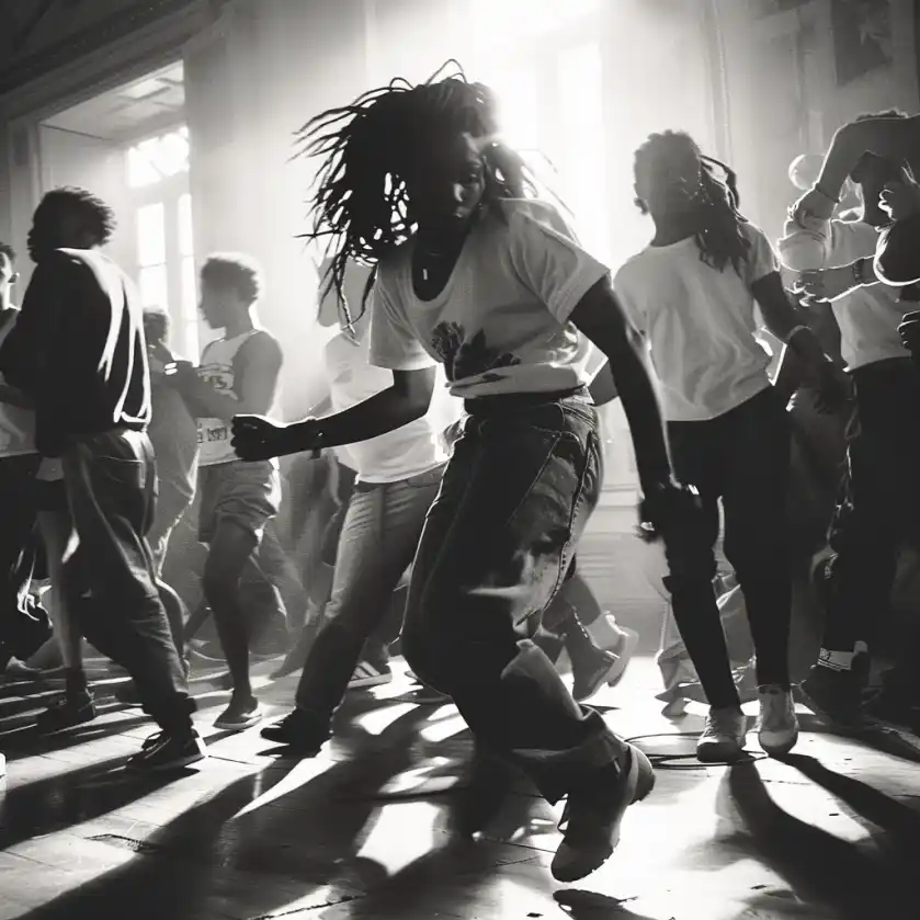 Woman teaching reggae dance styles