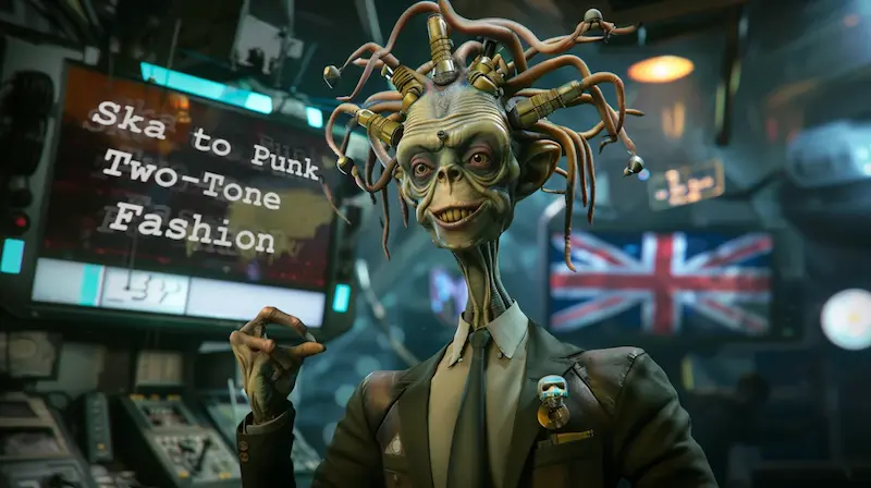 Two tone punk reggae fashion