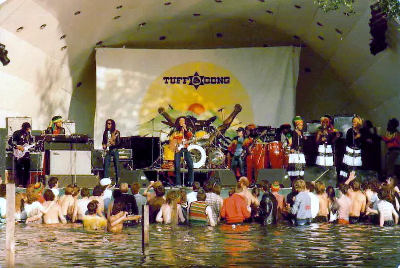 Bob Marley, The Wailers, and The I-Threes at Crystal Palace 1980